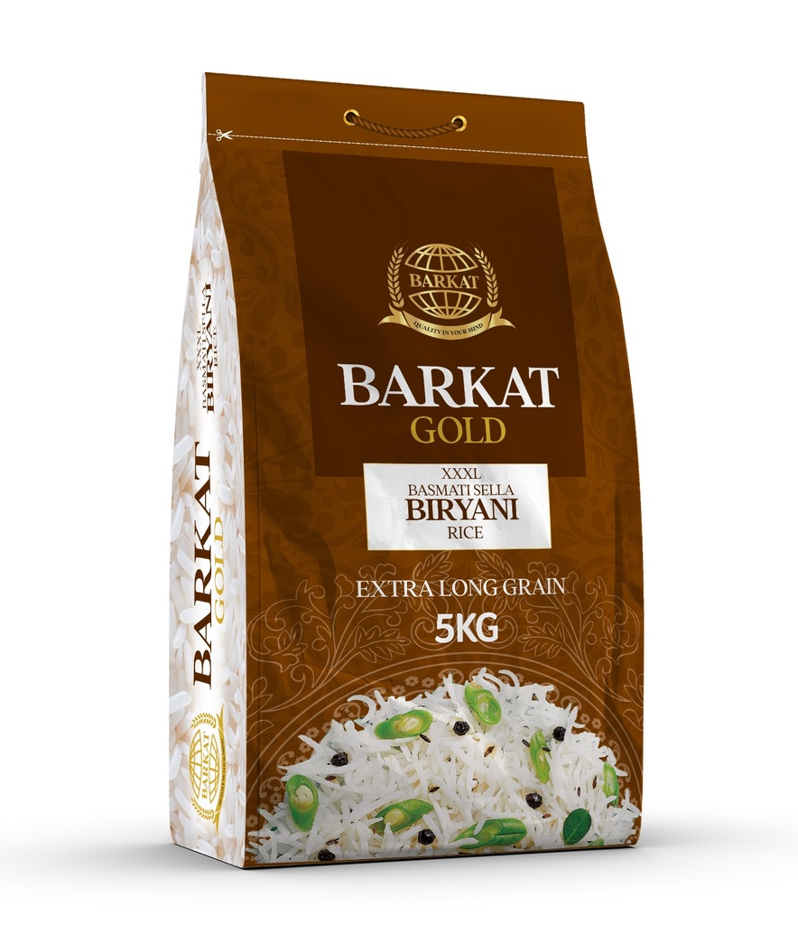 BARKAT GOLD Sella Biryani (Brown Plastic Pack) (AKTION) 4x5Kg
