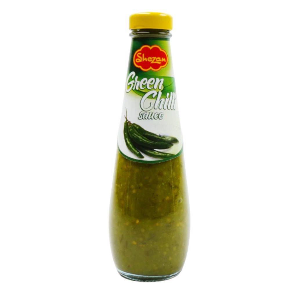 Shezan Green Chilli Sauce Glass Bottle 12x300g 
