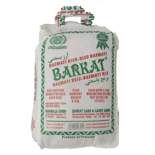 BARKAT Basmati Rice 4x5Kg (AKTION)