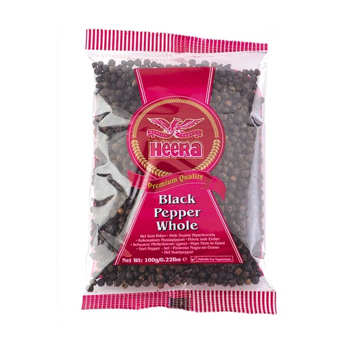 HEERA Black Pepper Whole 6x700g