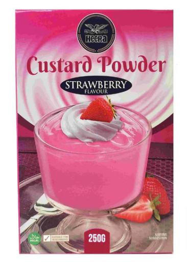HEERA Custard Strawberry 6x250g