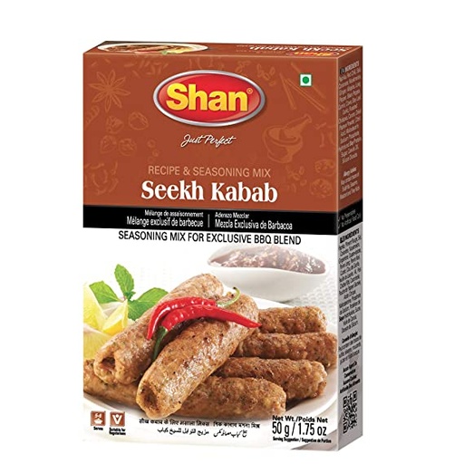 SHAN Seekh Kabab BBQ 12x50g
