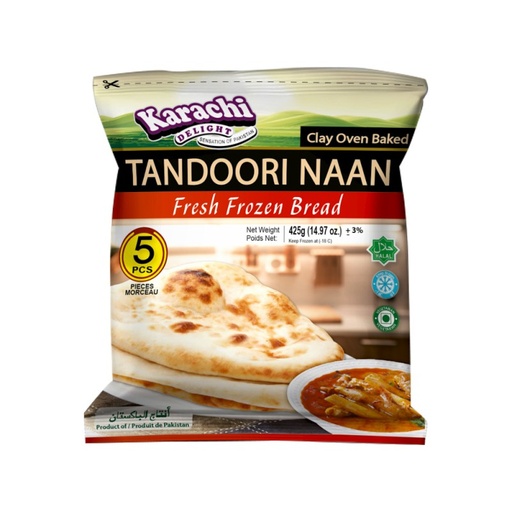 Karachi Tandoori Naan Round 20x5Stk 
