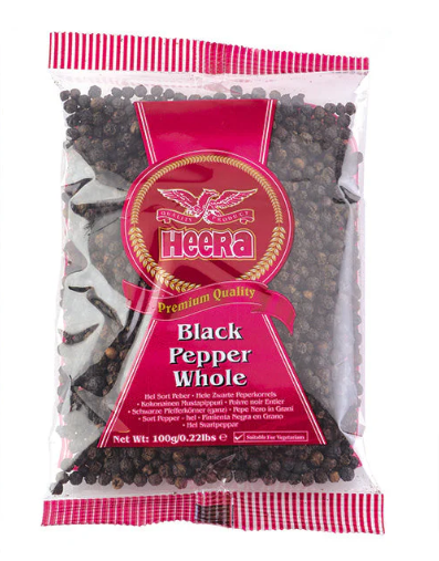 HEERA Black Pepper Whole 10x300g