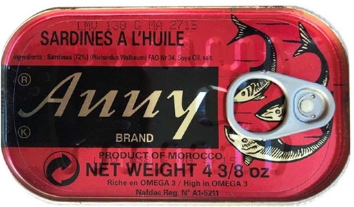 SARDINE APOLLO VEGETABLE OIL 50x125G