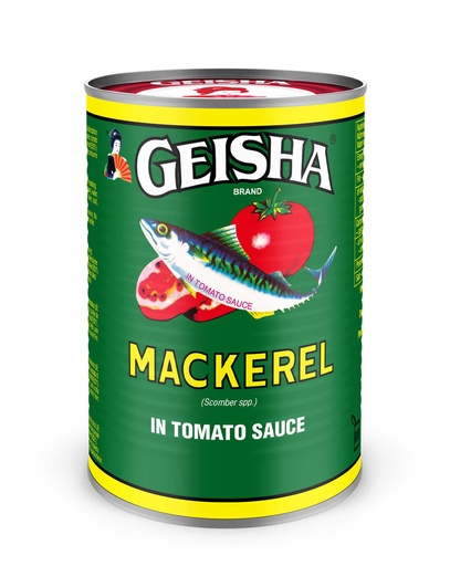 MACKEREL TOMATO GEISHA 12x425G - GREEN