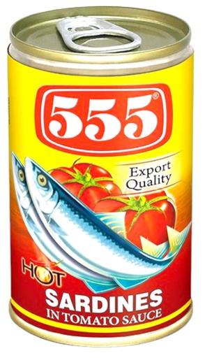 PH SARDINE 555 TOMATO HOT 50X155G