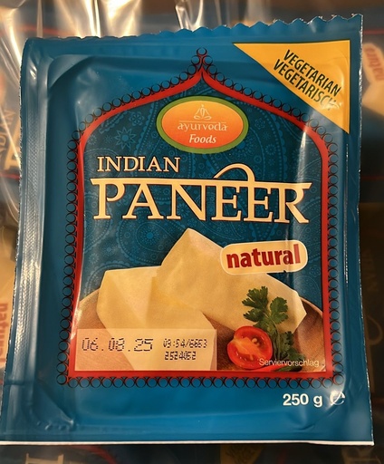 INDIAN PANEER (natural)  Vegetarian / Vegetarisch  20x250g