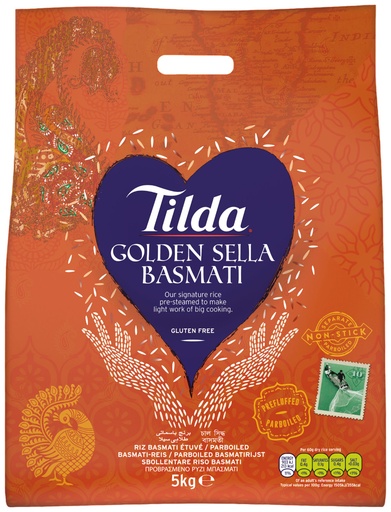 Tilda Golden Sella Basmati Rice (Gluten Free) 5KG