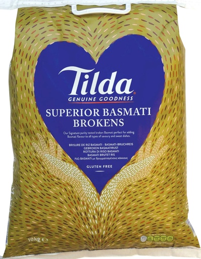 Tilda Superior Basmati Brokens Rice (Gluten Free) 10KG